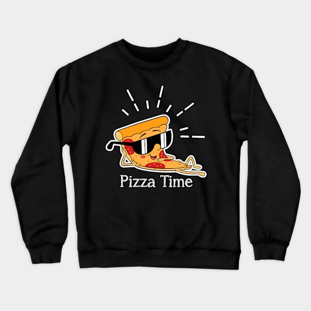 Pizza Time Crewneck Sweatshirt by Digifestas